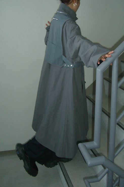 ECO GIL LONG COAT w/VEST -GRAY(BAMBOO CHARCOAL)- *Last1